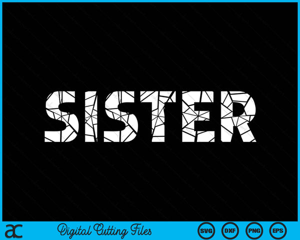 Funny Halloween Sister Deady Halloween Matching Costume SVG PNG Digital Cutting Files