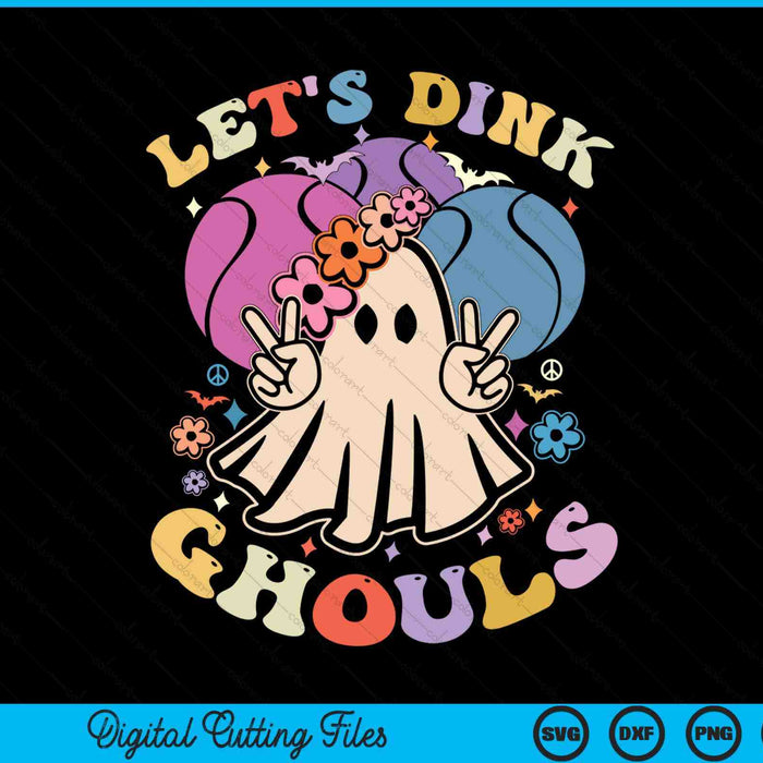 Halloween tennis costume let's dink ghouls SVG PNG cut file for Cricut