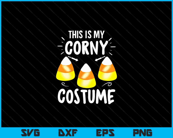 Grappig Halloween Dit is mijn Corny kostuum SVG PNG digitale snijbestanden