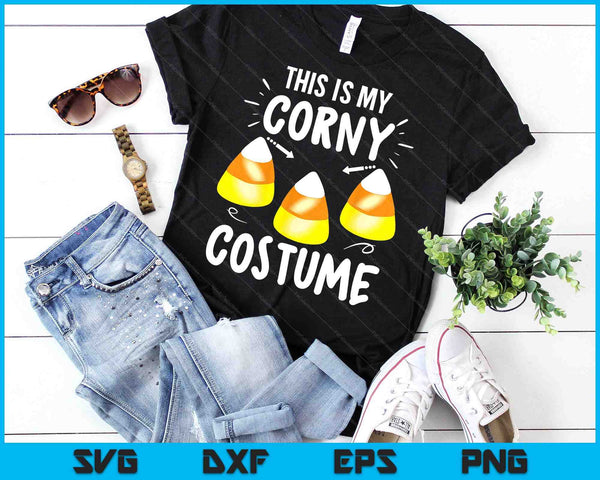 Funny Halloween This is My Corny Costume SVG PNG Digital Cutting Files