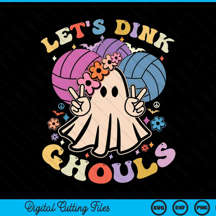 Halloween volleyball costume let's dink ghouls SVG cut file