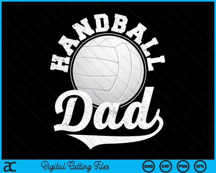 Grappige handbal papa handbal sport SVG PNG digitale snijbestanden