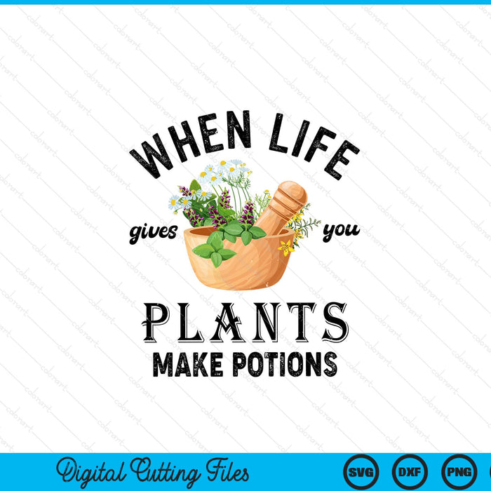 Herbalist and apothecarist puns make potions herbalism SVG cut file