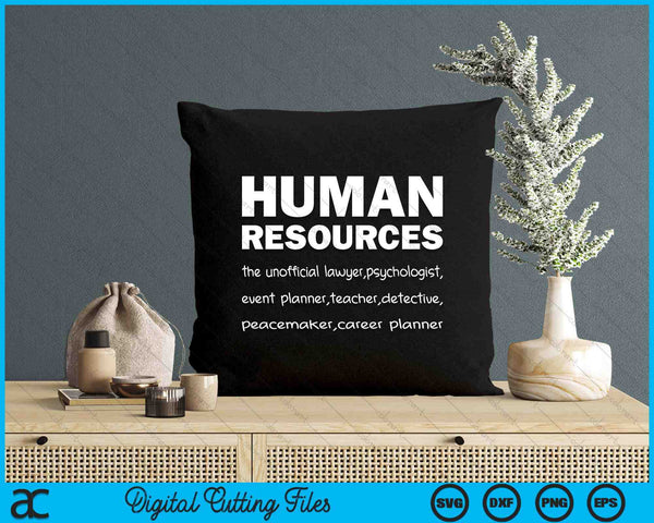 Funny Human Resources Gifts Funny Gift For HR Definition SVG PNG Digital Printable Files