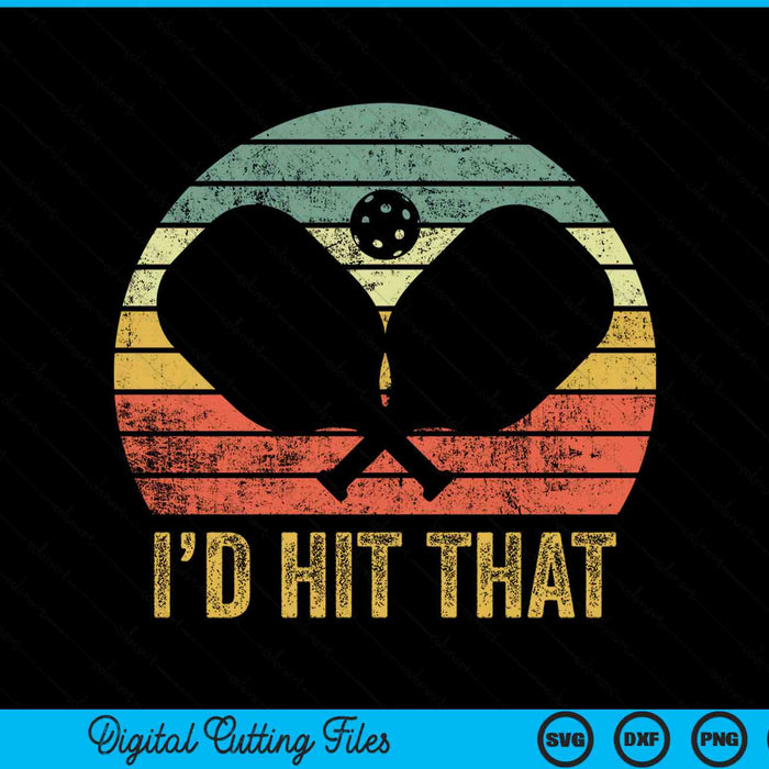 I'd hit that retro pickleball SVG cut file