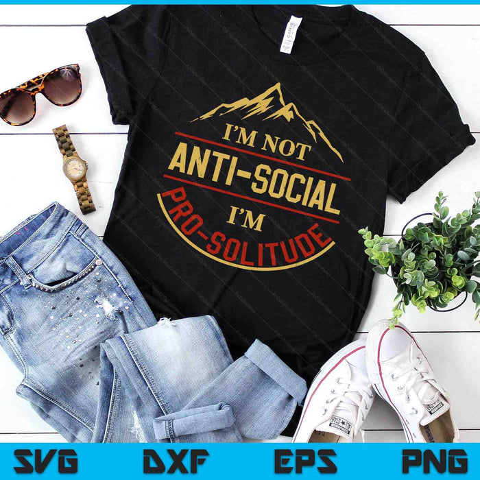 Funny Introvert Accessories Gift Camping Hiking SVG PNG Digital Printable Files