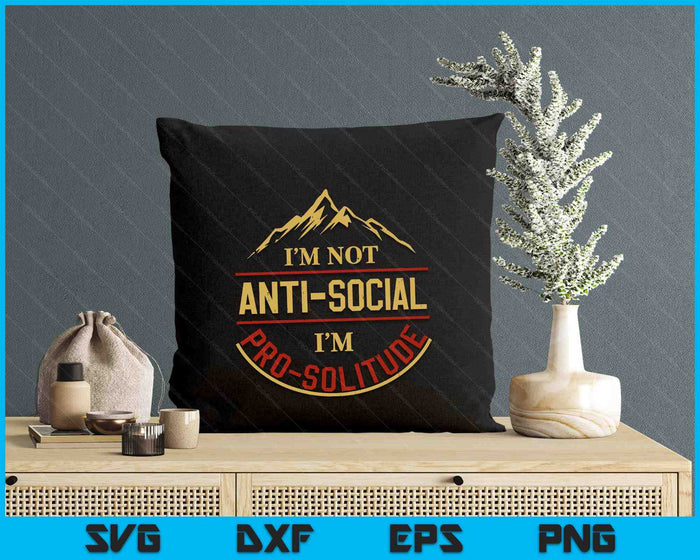 Funny Introvert Accessories Gift Camping Hiking SVG PNG Digital Printable Files