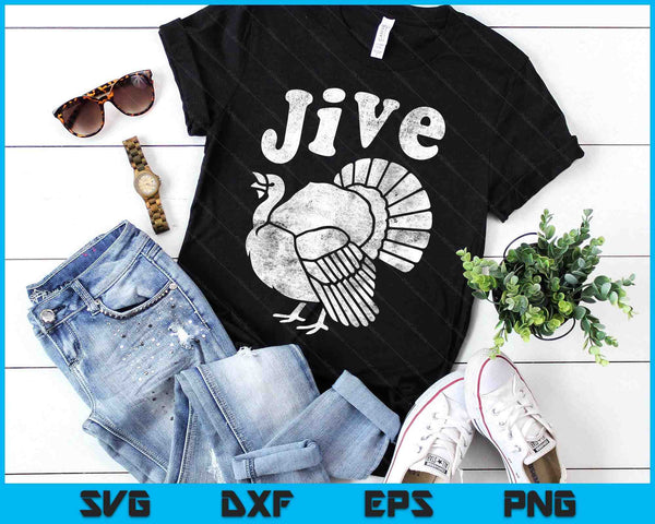Funny Jive Thanksgiving Turkey Day Retro Holiday SVG PNG Digital Printable Files
