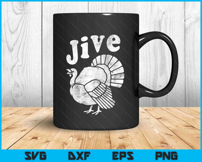 Funny Jive Thanksgiving Turkey Day Retro Holiday SVG PNG Digital Printable Files