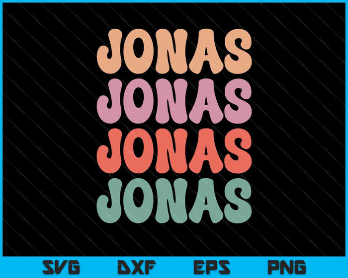 Funny Jonas Has First Given Name Is Pride Vintage SVG PNG Digital Printable Files
