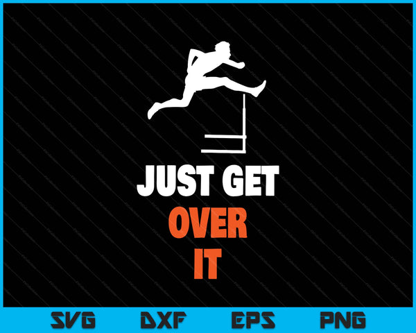 Jumping hurdles and Kids black small short sleeve SVG cut file