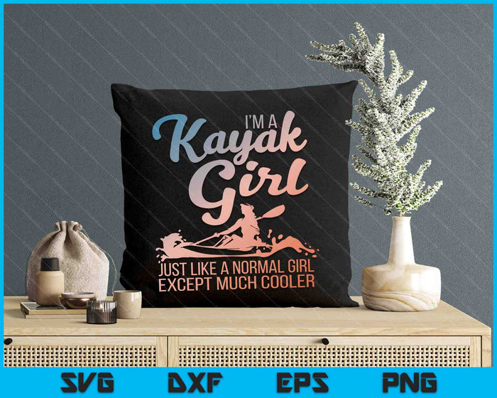 Funny Kayak Girl Art For Women Kayaking Lover Boating Kayak SVG PNG Digital Printable Files