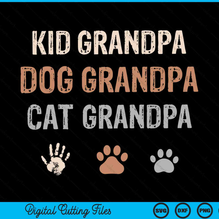 Funny Kid Dog Cat Grandpa SVG PNG Digital Cutting Files