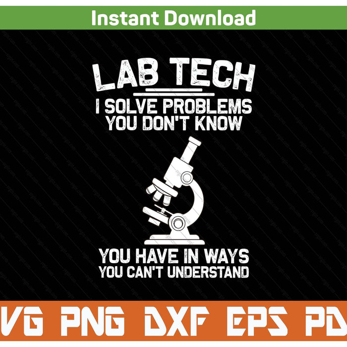Lab tech art for medical laboratory lab week SVG cut file