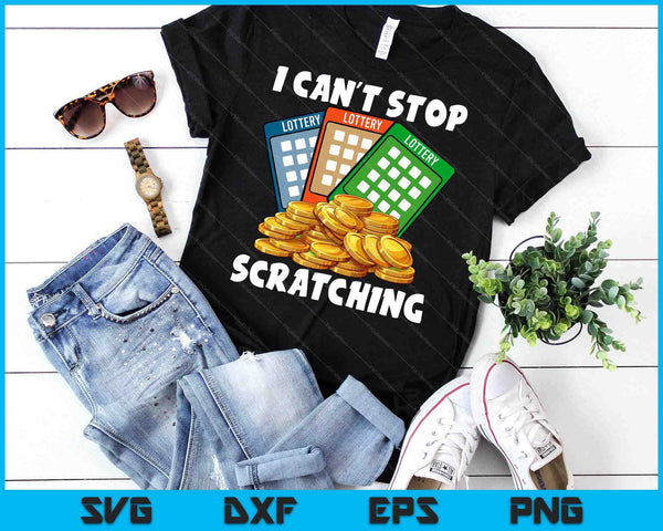 Funny Lottery Ticket Outfit For A Lover Of Lottery SVG PNG Digital Printable Files