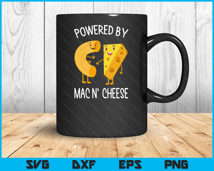 Funny Macaroni And Cheese For Food Lover Gifts Powered By Mac N Cheese SVG PNG Digital Printable Files