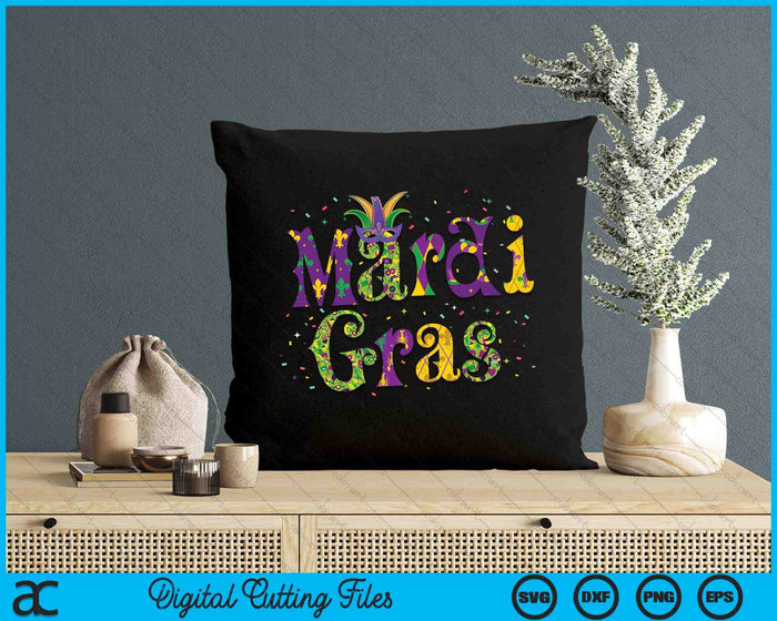 Mardi Gras Parade Outfit Jester Hat SVG PNG Digital Cutting Files