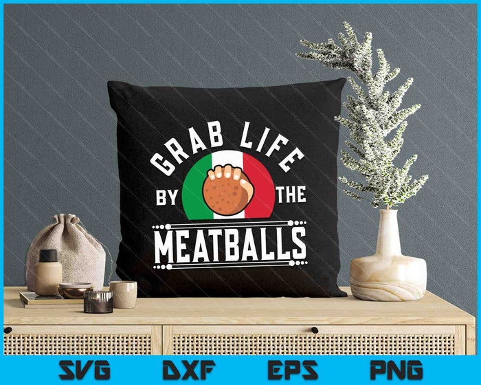Meatball Italian Food Italy Flag SVG PNG Digital Cutting Files
