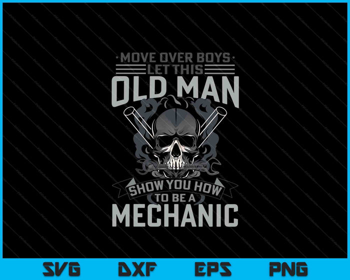 Funny Mechanic Tee Auto Mechanic SVG PNG Digital Printable Files