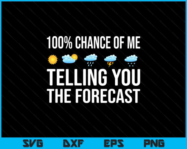 Meteorology weather enthusiasts cool weatherman SVG cut file