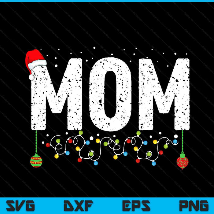 Mom merry Christmas pajama family men meme Xmas SVG cut file