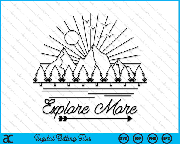 Mountain Hiker Explore More SVG PNG Digital Cutting Files