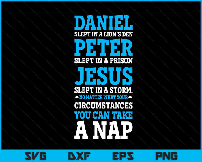 Funny Nap Lovers Sleeping Jesus Napping Gift Christian Humor SVG PNG Digital Printable Files