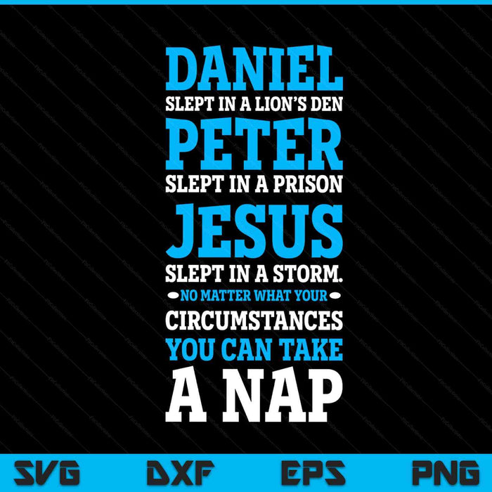 Nap lovers sleeping Jesus napping Christian humor SVG PNG cut file for Cricut
