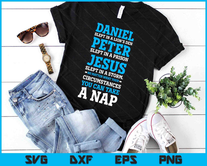 Funny Nap Lovers Sleeping Jesus Napping Gift Christian Humor SVG PNG Digital Printable Files