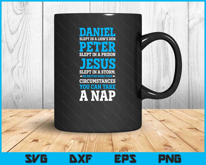 Funny Nap Lovers Sleeping Jesus Napping Gift Christian Humor SVG PNG Digital Printable Files