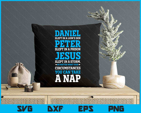 Funny Nap Lovers Sleeping Jesus Napping Gift Christian Humor SVG PNG Digital Printable Files