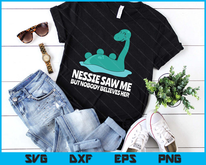 Funny Nessie Monster Of Loch Ness Scotland Travel SVG PNG Digital Printable Files
