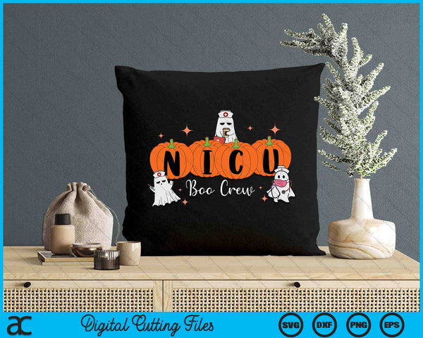 Funny Nicu Nurse Halloween Nicu Boo Crew Nicu Nurse SVG PNG Digital Printable Files