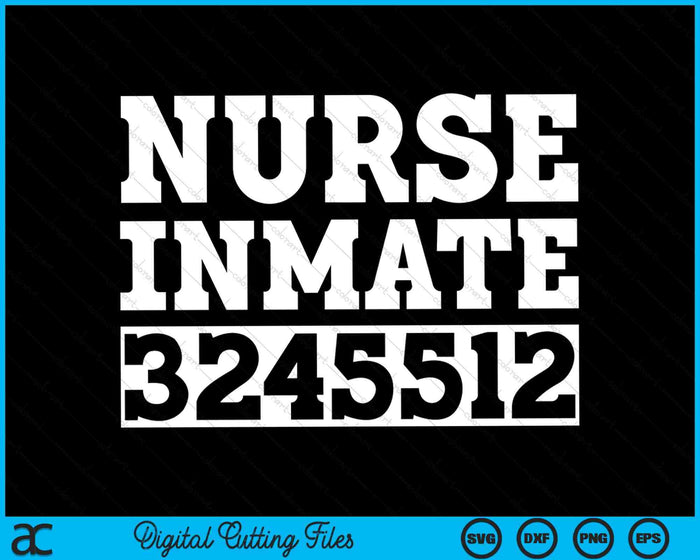 Nurse Halloween Prisoner Jail Costume Nurse Inmate 3245512 SVG PNG Cutting Printable Files