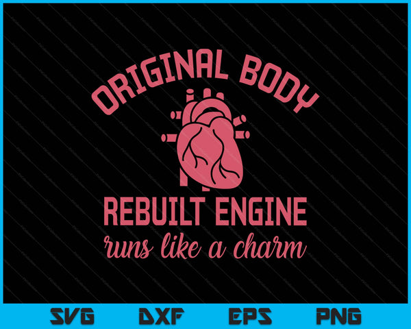 Open heart bypass surgery recovery get well SVG cut file
