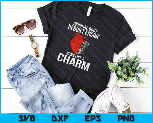 Grappige openhartoperatie herstel Survivor Gift SVG PNG snijden afdrukbare bestanden - on a t-shirt