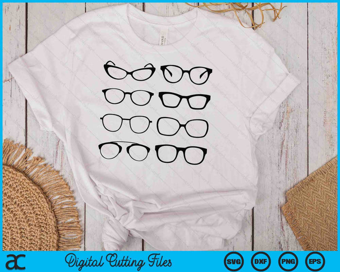 Optometrie Multi brillen Optometrist Life Opticien SVG PNG digitale snijbestanden