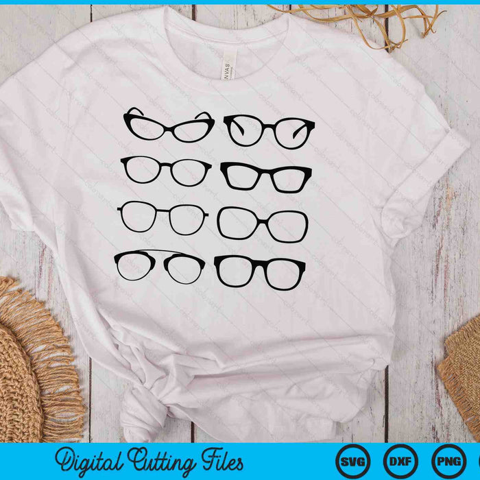 Optometrie Multi brillen Optometrist Life Opticien SVG PNG digitale snijbestanden