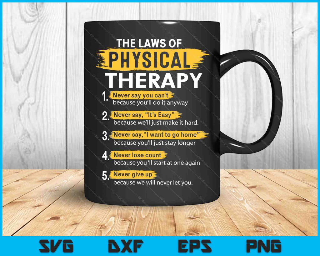 Funny PT Physical Therapy Gift Therapist Month SVG Cutting Files ...