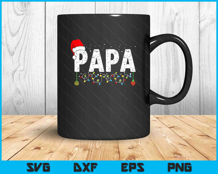 Funny Papa Merry Christmas Pajama Family Men Meme Xmas SVG PNG Digital Printable Files