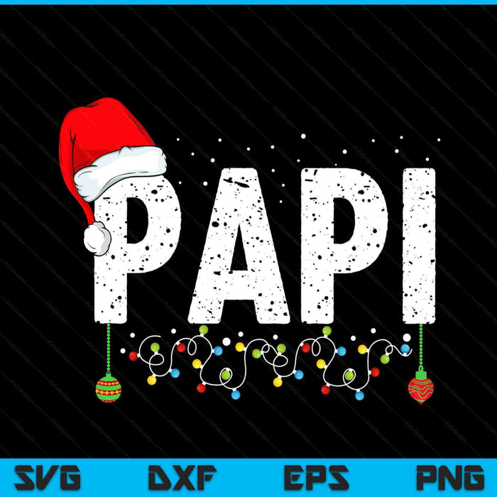 Papi merry Christmas pajama family men meme Xmas SVG cut file