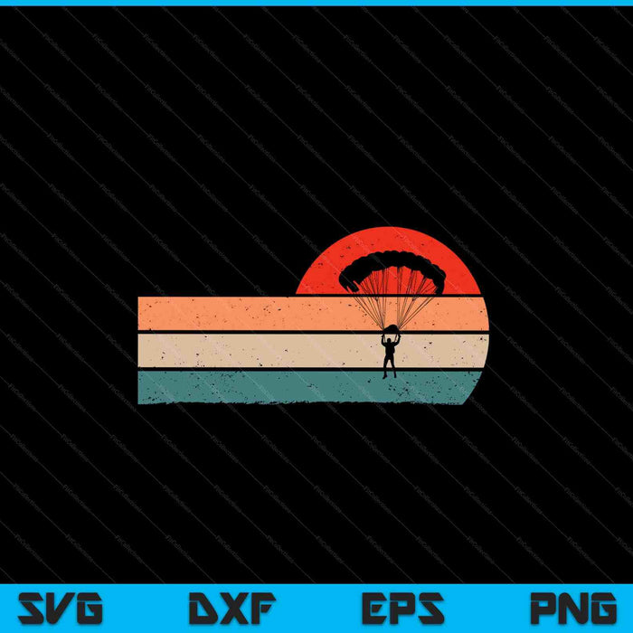 Paraglider paragliding skydiving SVG cut file