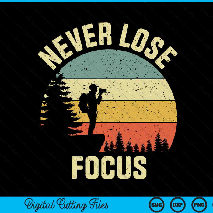 Photographer camera never lose focus photography SVG cut file
