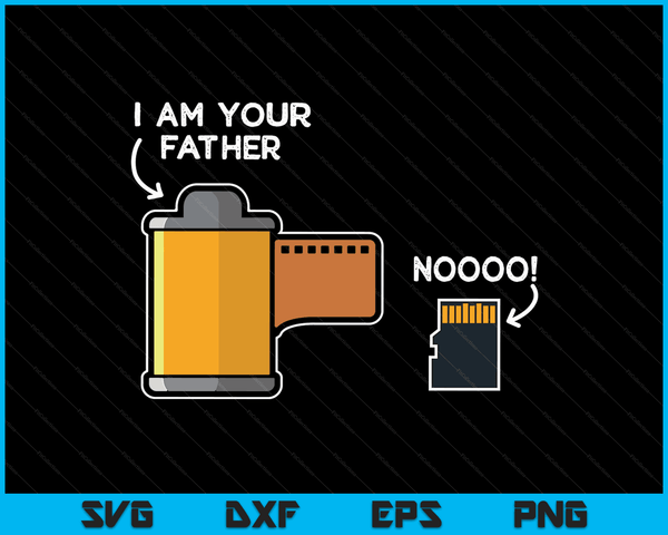 Funny Photography Gift Design Film Father of SD Card SVG PNG Digital Cutting Files