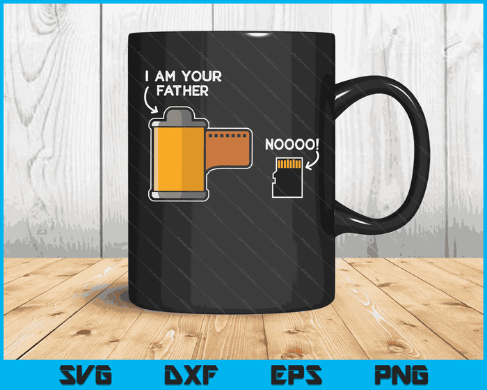 Funny Photography Gift Design Film Father of SD Card SVG PNG Digital Cutting Files