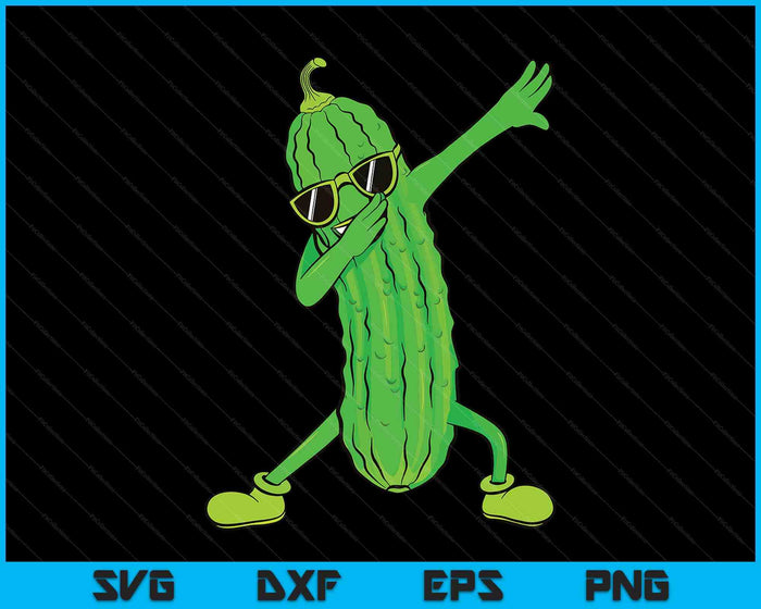 Funny Pickle Cucumber Gifts By Silentsoularts Dabbing Pickle SVG PNG Digital Printable Files