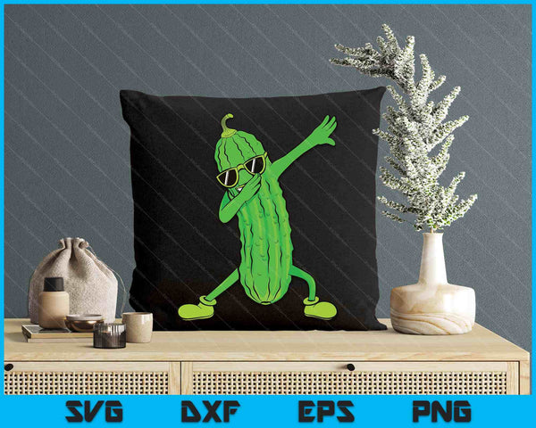 Funny Pickle Cucumber Gifts By Silentsoularts Dabbing Pickle SVG PNG Digital Printable Files