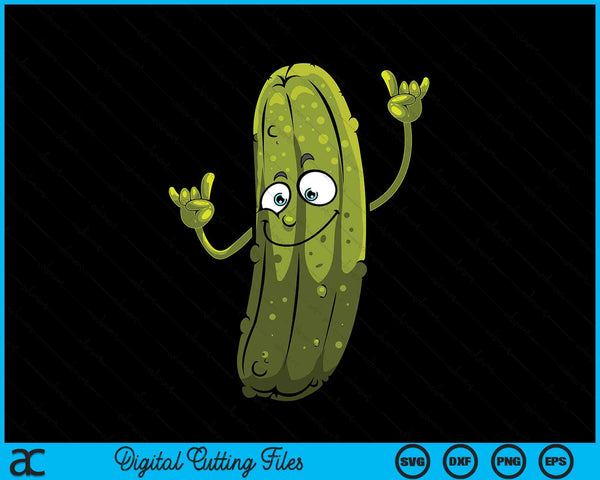 Pickle Designs For Men Women Cucumber Dancing Food SVG PNG Digital Cutting Files
