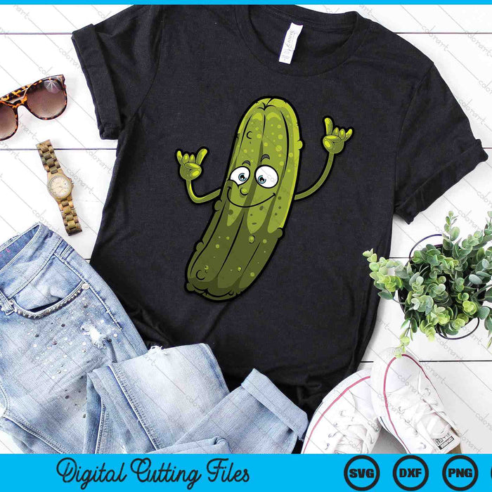 Pickle Designs For Men Women Cucumber Dancing Food SVG PNG Digital Cutting Files