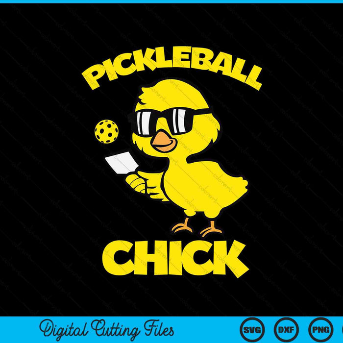 Pickleball chick player loves to play SVG cut file